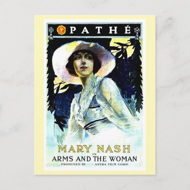 1916 Film Arm och kvinna Vykort (Framsida)