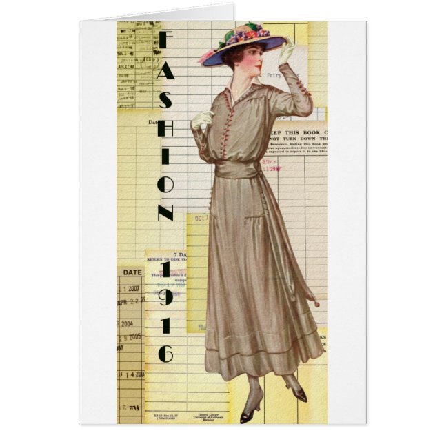 1916 Mode Hälsningskort (Framsidan)