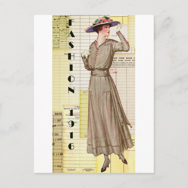 1916 Mode Vykort (Framsida)