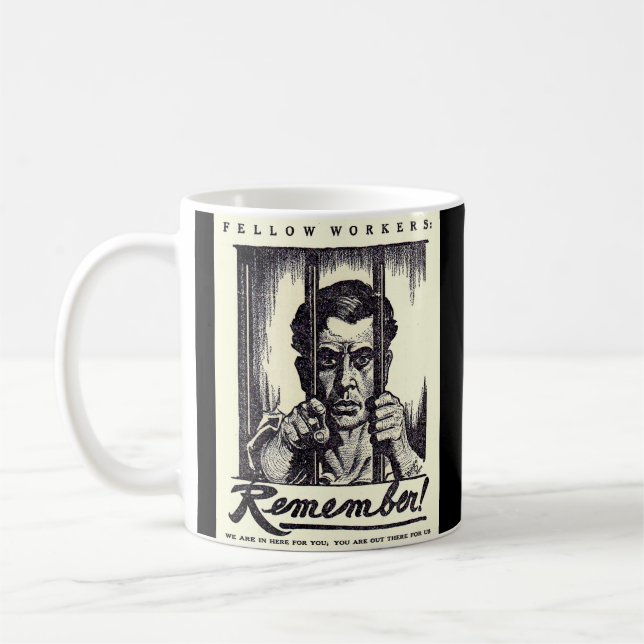 1917 års medarbetare kommer ihåg! kaffemugg (Vänster)