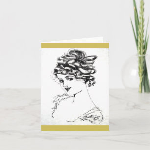 1917 Art nouveau-notkort! Kort