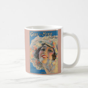 1917 Flickan i Mine lakan musiktäckning Kaffemugg