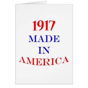 1917 gjorde i Amerika Hälsningskort