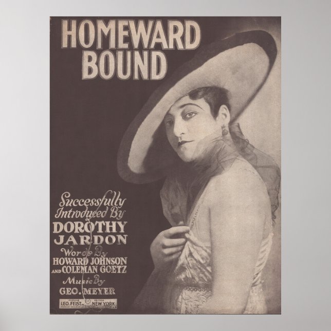 1917 Homeward Bound~Dorothy Jardon Poster (Framsidan)