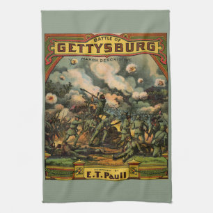 1917 Kampen mot Gettysburg-musik i lakan Kökshandduk