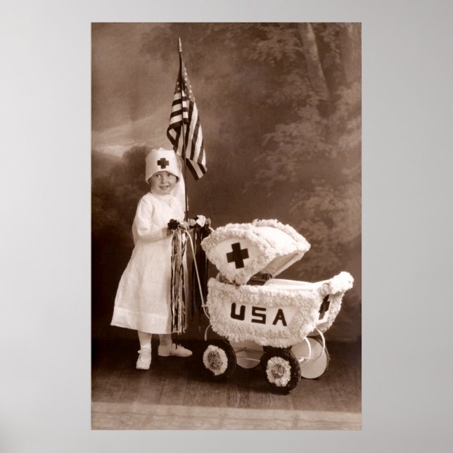 1917 Patriotic Nurse Poster (Framsidan)