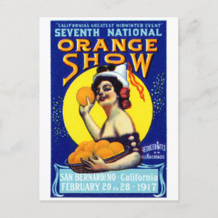 1917 San Bernardino Poster Vykort