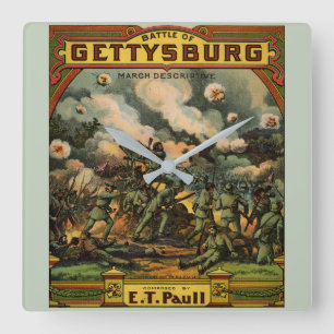 1917 som striden av Gettysburg notblad täcker Fyrkantig Klocka