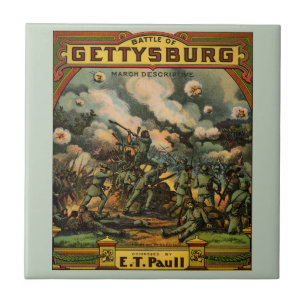 1917 som striden av Gettysburg notblad täcker Kakelplatta