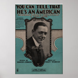 1918 KAN DU SÄGA ATT HAN ÄR AMERIKANSK POSTER