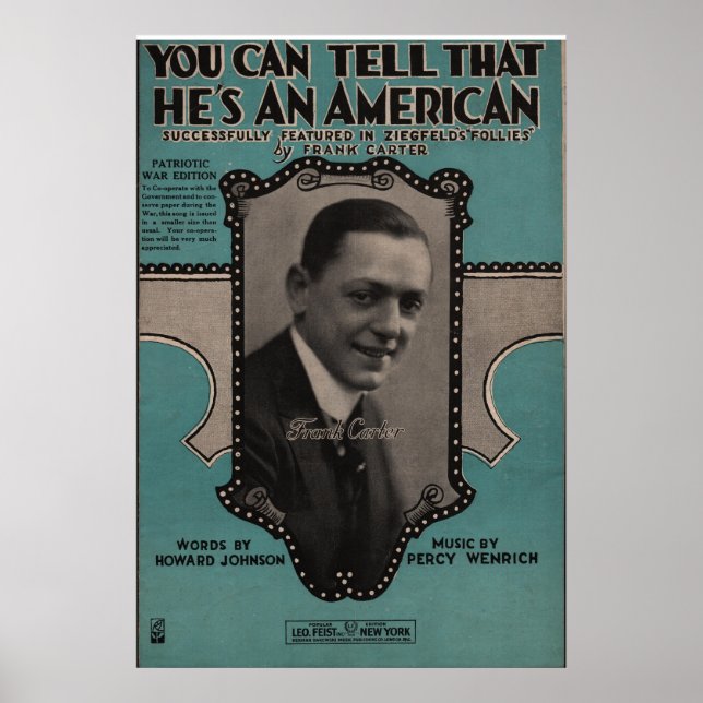 1918 KAN DU SÄGA ATT HAN ÄR AMERIKANSK POSTER (Framsidan)