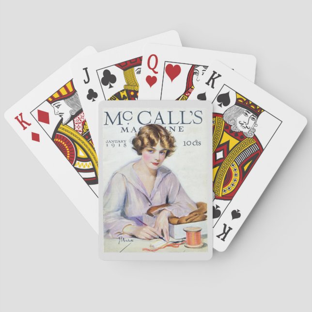 1918 McCall's Magazine Casinokort (Baksidan)