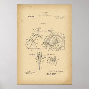 1918 Patentcykelslang Poster