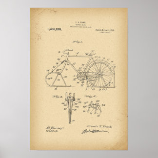 1918 Patentcykelslang Poster