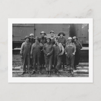 1918 Women Laborers Union Pacific Railroad Vykort