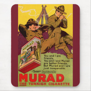 1918 WWI Murad-cigaretter och Musmatta