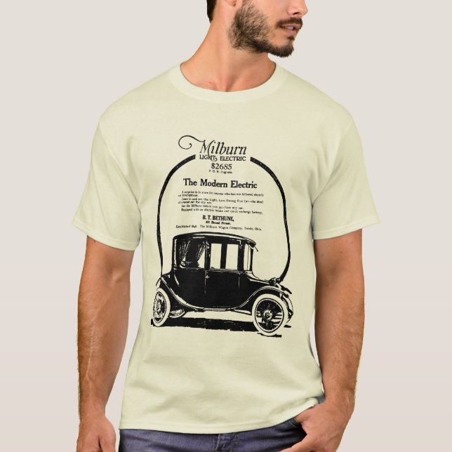 1919 Elinburkbilsillustration T Shirt (Framsida)