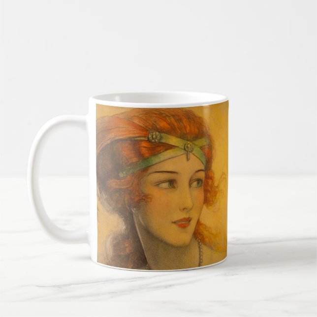 1919 fantastiskt rödhårig kaffemugg (Vänster)