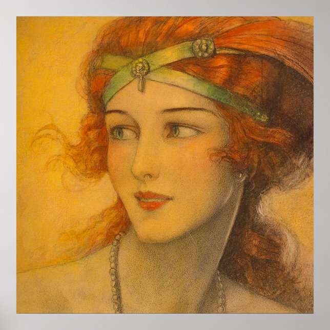 1919 fantastiskt rödhårig poster (Framsidan)