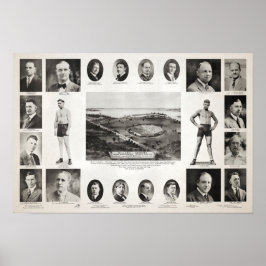 1919 Jeff Willard mot Jack Dempsey Fight Poster