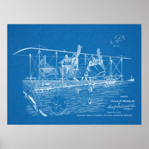 1919 Krig-utskrift av flygplansflygplan, Patent Ar Poster