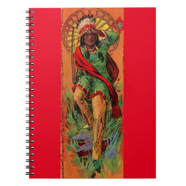 1919 Native Indian illustration Anteckningsbok (Framsidan)