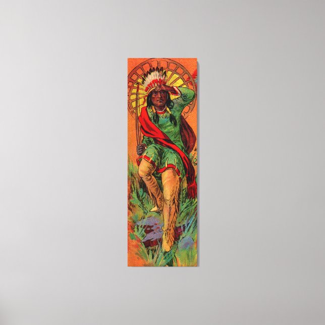 1919 Native Indian illustration Canvastryck (Framsida)