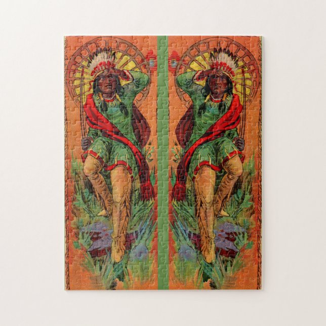 1919 Native Indian illustration Pussel (Vertikal)