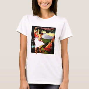 1919 Pikes nå en höjdpunkt den Colorado affische Tee Shirt