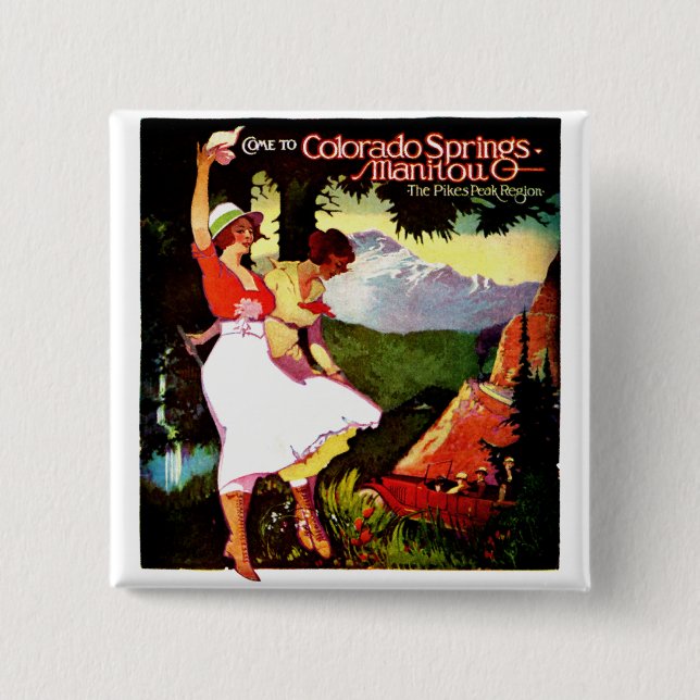 1919 Pikes nå en höjdpunkt den Colorado affischen Knapp (Framsida)
