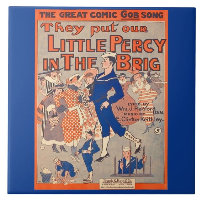 1919 satte de vår lilla Percy i briggen Kakelplatta (Framsidan)
