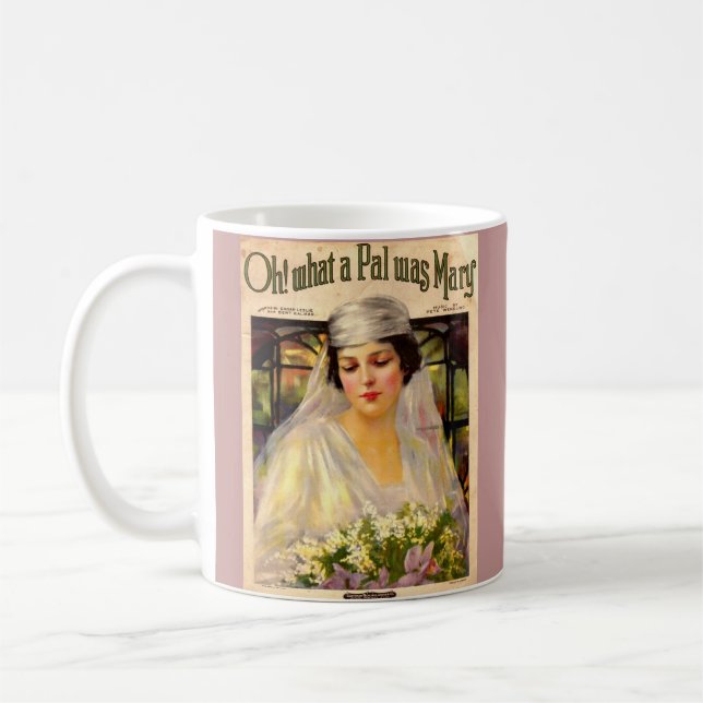 1919 Vad var Mary sång lakan? Kaffemugg (Vänster)