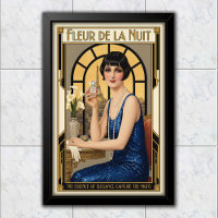 1920 Årgång Fleur de la Nuit Parfymreklam