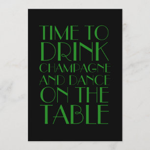 1920 års inbjudan till Flapper-bröllop