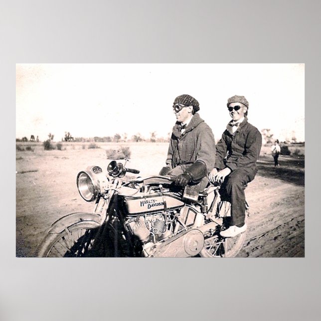 1920 års Poster av motorcykel i Manar (Framsidan)