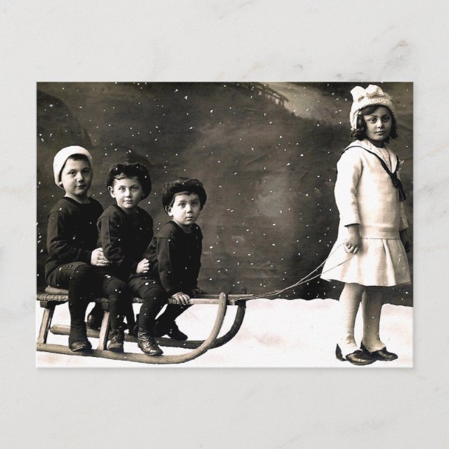 1920 års vykort för jul (Framsida)