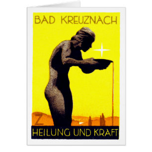 1920 Bad Kreuznach Tyskland OBS Kort