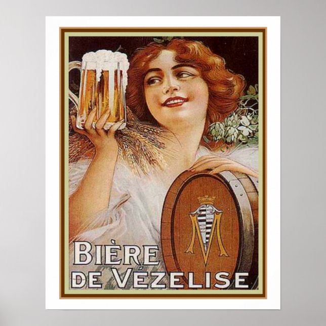 1920 Biere de Vezelise Ad- 16 x 20 Poster (Framsidan)
