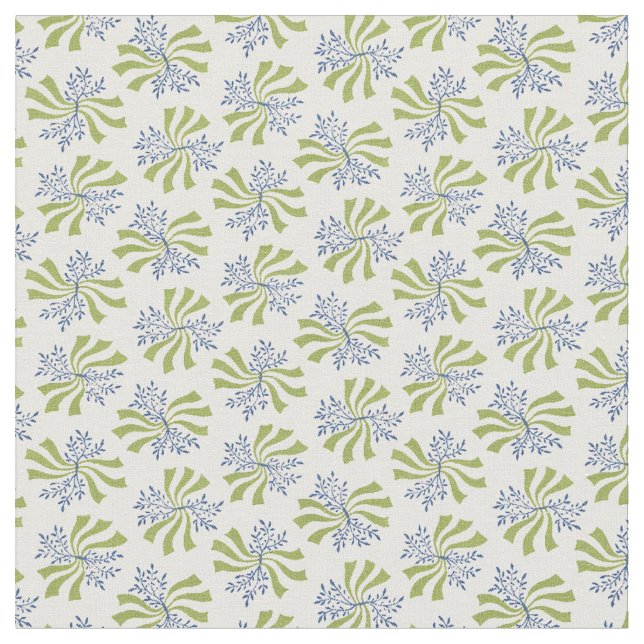 1920-Blommigt Tyg (Närbild)