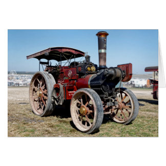 1920 Burrell 6nhp Road Locomotive and Crane Engine Hälsningskort