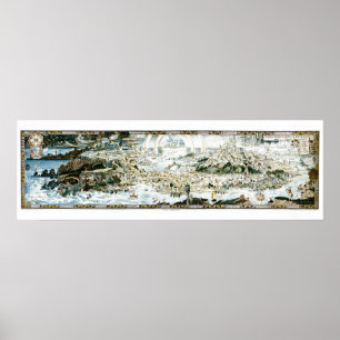 1920 Classic Fairyland Imaginary Karta Poster