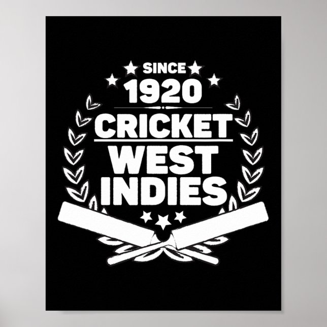 1920 Cricket West Indies Cricket Player  Poster (Framsidan)