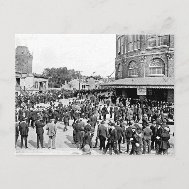 1920 Ebbets Field-kort Vykort (Framsida)