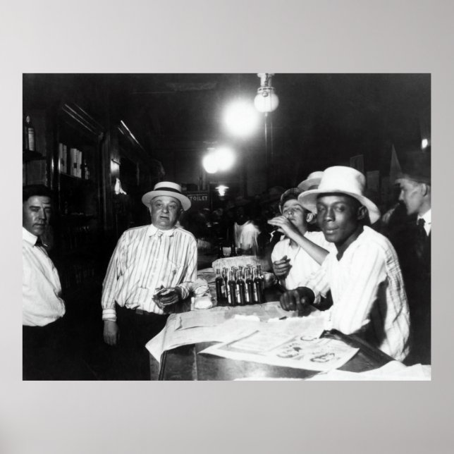 1920 FÖRBUD BÖRJAR I MORGON - SALOON POSTER (Framsidan)