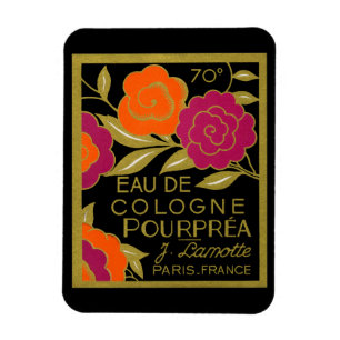 1920 Fransk Eau de Köln Pourprea parfym Magnet