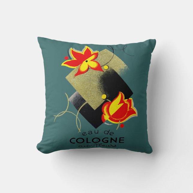 1920-Franskens Blommigt parfym Kudde (Framsida)