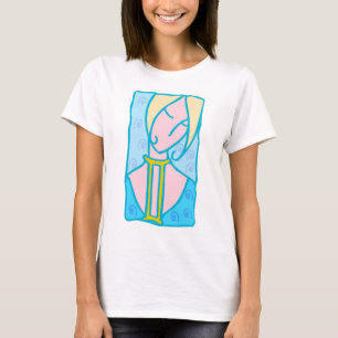 1920 Gemini Woman i blått med symbol Tee
