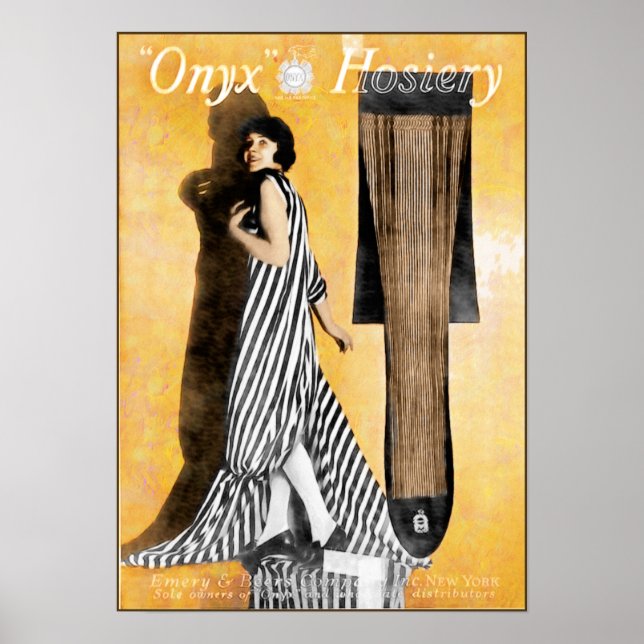 1920 Hosiery Ad - Cute and Artistic Poster (Framsidan)
