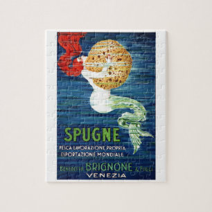 1920 italienska sjöjungfru med snyltar advertizing pussel