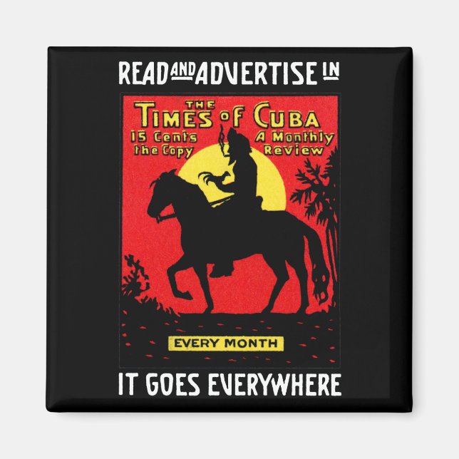 1920 Kubas tid Magnet (Framsidan)